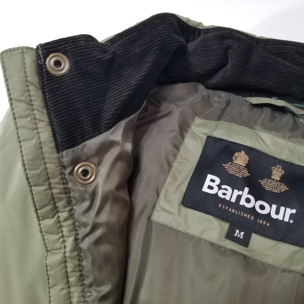 Barbour Grassland Baffle Quilted Gilet Vest Light Moss Green M L $280 - Picture 8 of 16